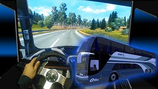 Autobus ETN  Ayats Eclipse MAN  Euro Truck Simulator 2 Mod Bus  Logitech G27 [upl. by Beck]