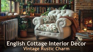 Vintage Rustic English Cottage Interior Design Ideas [upl. by Esirahs]