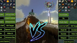 GOD CONSOLE VS ADMIN CONSOLE ARK MOBILE [upl. by Ambrogio]