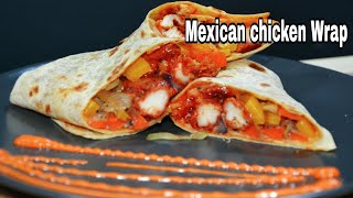 Mexican Chicken Wrap Dynamite Chicken Wrap  Chicken Burrito spiced Chicken Wraps chickenwrap [upl. by Yliram]