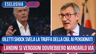 Giletti Si Scaglia Contro Landini e la Cigl dopo la Truffa ai Pensionati Italiani [upl. by Sillsby]