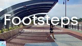 Footsteps  Nik Day  Karaoke  Guitar Instrumental [upl. by Amalbena]