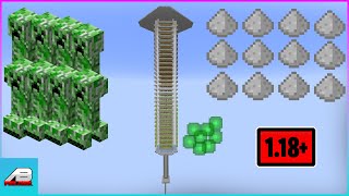 Minecraft Creeper Farm 118 119  11K Gunpowder and XP no spawn proofing needed [upl. by Haeel]