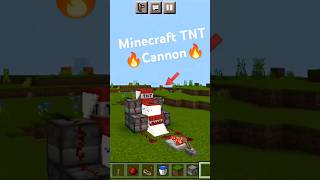 Minecraft TNT Cannon 🔥 How To Creat A TNT Connon 🤔 minecraft shorts [upl. by Yrrehc317]