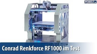 3DDrucker für Fortgeschrittene Conrad Renkforce RF1000 im PCWELTTest  deutsch  german [upl. by Veneaux]