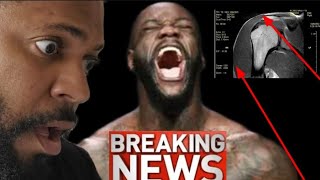 BREAKING NEWS 🔊🚨 DEONTAY WILDER CLAIMS HE HAD A BROKEN ARM DURING THE J PARKER amp ZHANG FIGHTS 🚨🔊❗️ [upl. by Eachelle912]