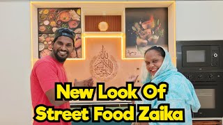 New Look Of Street Food Zaika  Kitchen Interior Work  New Setup  Kitchen Ideas [upl. by Earehc]