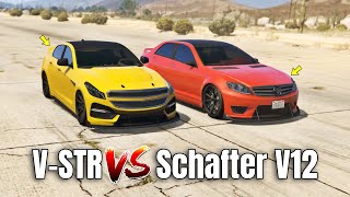 GTA 5 ONLINE  VSTR VS SCHAFTER V12 WHICH IS FASTEST [upl. by Goodyear]