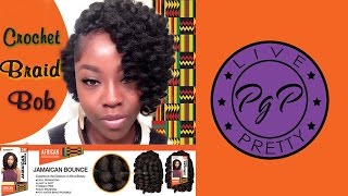 Crochet Braid Bob Jamaican Bounce [upl. by Airretnahs834]