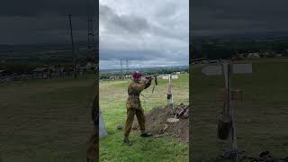 German MP 3008 blank firing  Yorkshire wartime experience 2023 ww2 [upl. by Paucker]