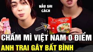 Anh giai Nhật Bản pha mì Việt Nam SAI CÔNG THỨC rồi đánh giá 0 ĐIỂM gây bất bình  Tin nhanh 24h [upl. by Annocahs334]