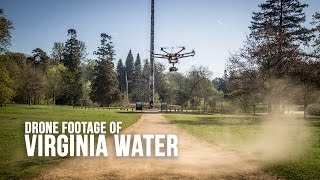 Virginia Water and Valley Gardens in Windsor Great Park  Filmed by Drone [upl. by Enirehtakyram]