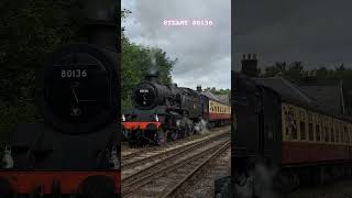 STEAMY Std 4 80136 departing Grosmont 080824 [upl. by Niarda]