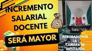 Incremento Salarial Docente 🧑‍🏫 Será Mayor a la Inflación Aprobado por la Cámara de Diputados [upl. by Adnuahsal]