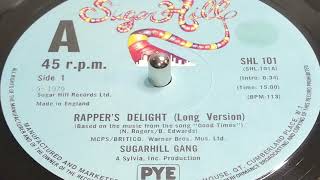 Sugarhill Gang  Rappers Delight Long Version 1979 12quot Single [upl. by Chaing]