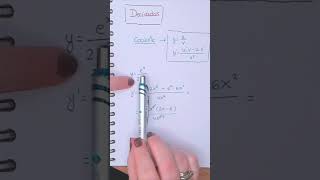 DERIVADA de un cociente o división ►shortvideo derivadas matematika shorts short [upl. by Karoly]