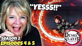 DAKI VS TANJIRO Mom Reacts To DEMON SLAYER EP 4 amp 5 [upl. by Kcirnek]