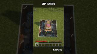 Easy Silverfish XP Farm 😃💀 Minecraft Builds minecraft gaming shorts youtubeshorts [upl. by Learrsi784]