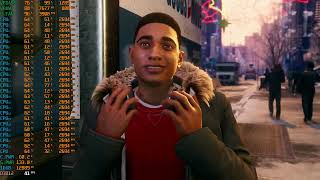 2024 Intel Xeon Gaming Spider Man Miles Morales Very High on Xeon e5 2673v3  Radeon Vega 56 [upl. by Etnuahs468]