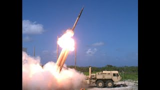 THAAD System Fires Test Missile  Terminal High Altitude Area Defense missile system 14th TEST [upl. by Shulamith]