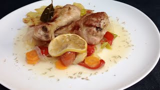 MUSLITOS DE POLLO AL HORNO CON VERDURAS [upl. by Omrellug]