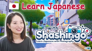 🇯🇵🎮Lets learn Japanese with Shashingo  Beginner Japanese Comprehensible Input [upl. by Nnayr605]