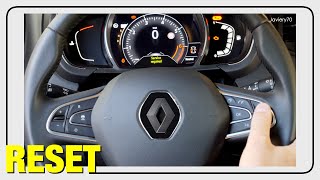 🔸 RENAULT  Service Reset in the instrument panel [upl. by Joline]