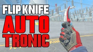 ★ CS2 Flip Knife Autotronic FACTORY NEW  CS2 Knife Gameplay [upl. by Alekim]