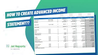 Create an Income Statement in Jet Reports Like a PRO in 2024 [upl. by Annavahs]