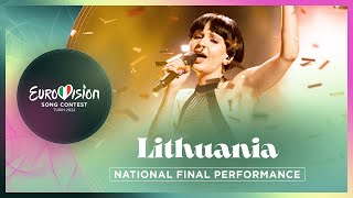 Monika Liu  Sentimentai  Lithuania 🇱🇹  National Final Performance  Eurovision 2022 [upl. by Ardua]