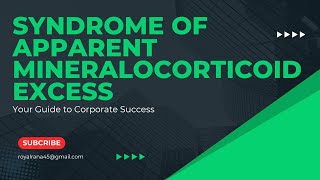 Syndrome of Apparent Mineralocorticoid Excess  Causes  Symptom  Diagnosis  Treatment amp Pathology [upl. by Frohman]