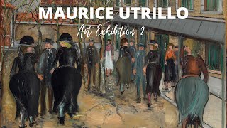 Maurice Utrillo Paintings with TITLES 🖼Curated Exhibition 2 ✽ Famous French Impressionist [upl. by Sitruc506]