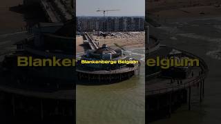 Blankenberge Belgium dronefootage belgium sea coastline drone dji djimini4pro fy shorts [upl. by Honeyman]