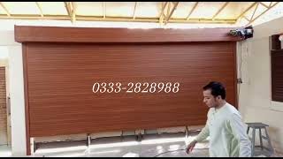 Motorized Aluminium Roller Shutter znhinteriors [upl. by Anhoj]