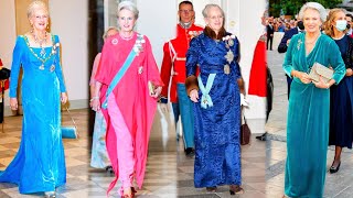 Queen Silvia Queen Margreth Princess Benedikte and More Royal Crown Ladies viralvideo [upl. by Ormond652]