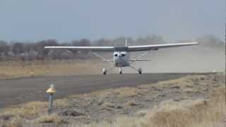 Cessna 172 180HP short field takeoff  6U7 [upl. by Lorusso]