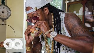 2 Chainz Eats a 295 Burger  Most Expensivest Sht  GQ [upl. by Koy]