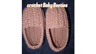 Crochet Baby Bootiesshoes one piece Quick and easy [upl. by Donahue229]