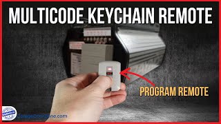 MultiCode Keychain Remote  Programming the 3070 MultiCode keychain garage door opener remote [upl. by Leggett]