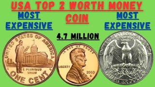 USA TOP ULTRA RARE WORTH MONEY COINS WATCH NOW VERY EXPENSIVE PENNY AND BE A RICHED PERSON [upl. by Lleumas]