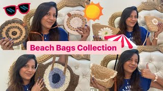 My cute bag collection  Beach bags bagscollection beachbag affordablebags [upl. by Ynavoeg]