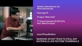 Neurogen E with Mike Enriquez quotMike Testquot TV commercial in 2011 30 seconds [upl. by Ellatsirhc]