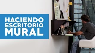 Cómo hacer un escritorio mural para espacios pequeños [upl. by Persas]