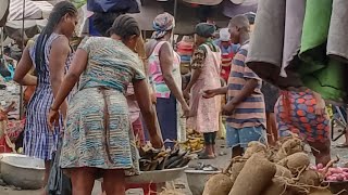 EARLY MORNING EXPLORATION IN AFRICA MARKET  AGBOGBLOSHIE MARKET Accra Ghana [upl. by Lhary]