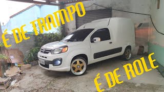 FIORINO FRENTE NOVA COM RODAS 17 E SOM [upl. by Opalina762]