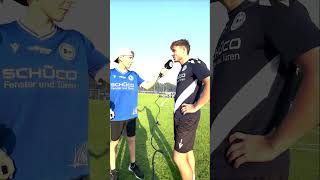 Arminia Bielefeld  TSV 1860 München Erik amp Oscar Interview Felix Hagmann vor dem Spiel [upl. by Capriola82]