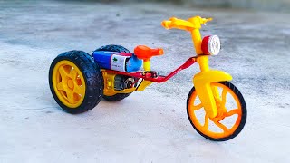 Motor Se Mini Toy Cycle Kaise Banate Hai  Motor Se Gadi Banane Ka Easy Tarika [upl. by Cecile]