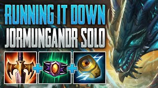 RUNNING IT DOWN WITH HASTENED JORM Jormungandr Solo Gameplay SMITE Conquest [upl. by Skutchan]