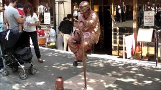 The Floating and Levitating Man YOU CAN GUESS THE TRICK London Street Performance [upl. by Romain]