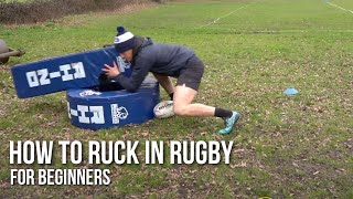 How to Ruck in Rugby for beginners Part 1 [upl. by Bilak]